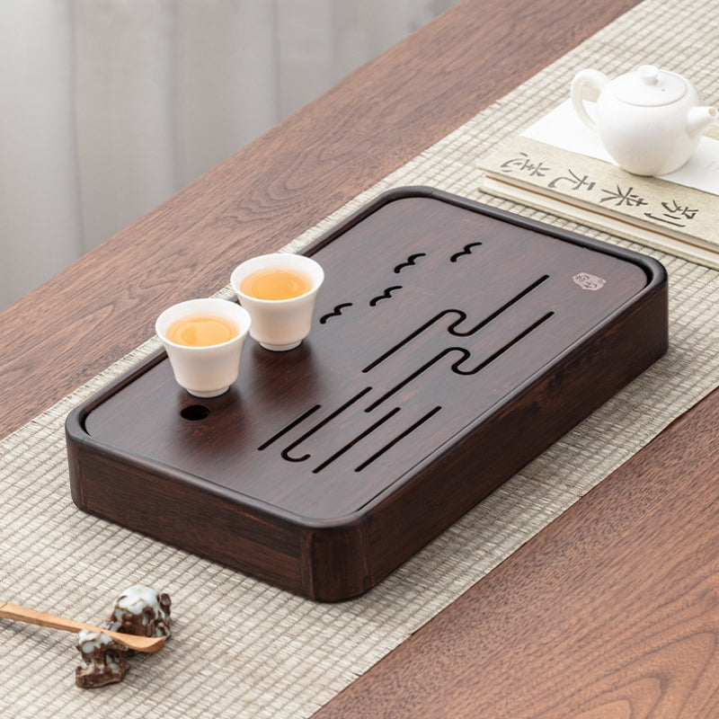 Bamboo Tea Tray with Water Storage|Gong Fu Tea Tray - TeaCeremonyLife