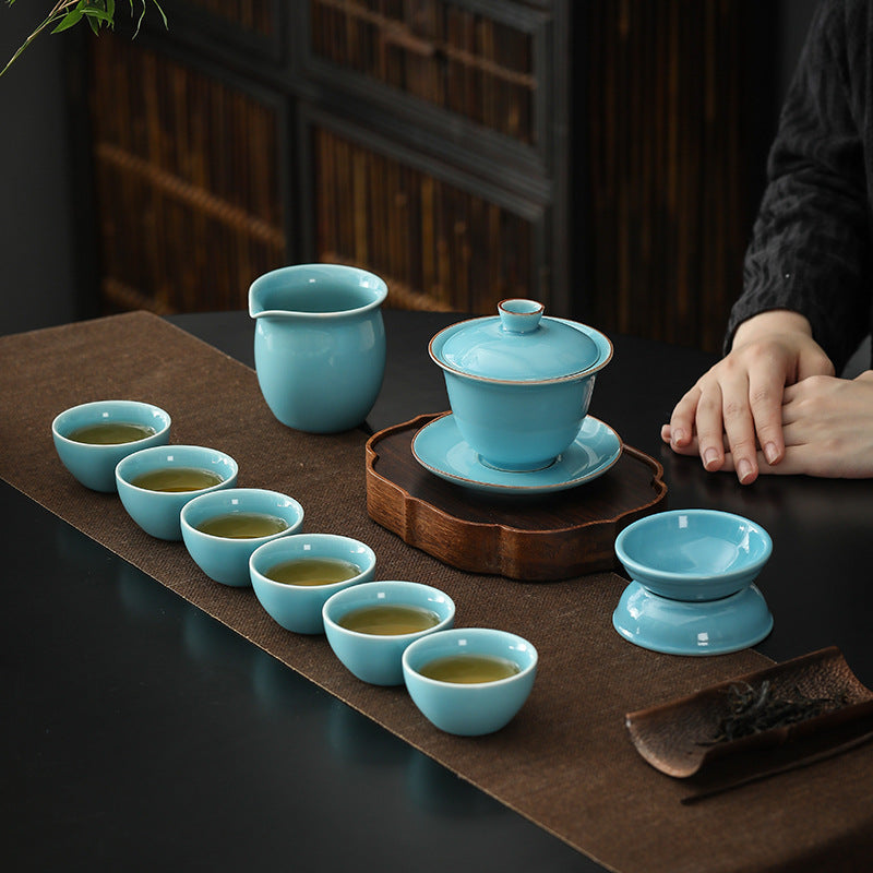 Chinese Ru Kiln Ceramic Tea Set|Chinese Gongfu Tea Set - TeaCeremonyLife