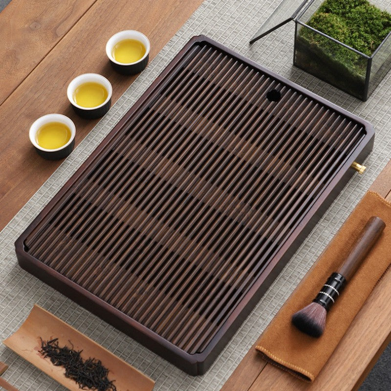 Chinese Wood Tea Tray With Drainage|Gong Fu Tea Table|Tea Ceremony Tray - TeaCeremonyLife