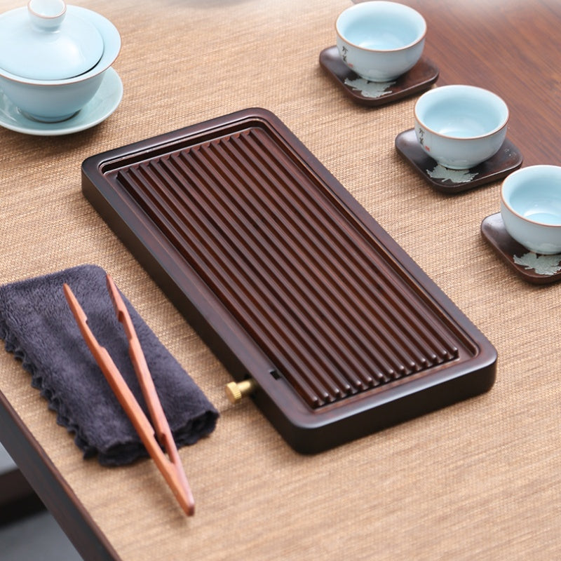 Wood Tea Tray with Drainage|Chinese Gong Fu Tea Tray - TeaCeremonyLife