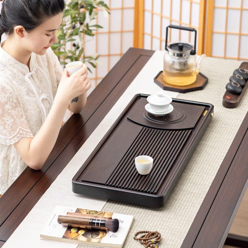 Solid Wooden Tea Tray with Drainage|Gong fu Tea Tray - TeaCeremonyLife