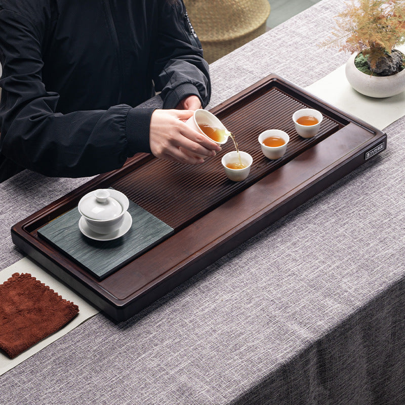 Chinese Wood Tea Tray with Drainage|Gong Fu Tea Tray - TeaCeremonyLife