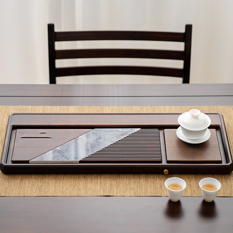 Wooden Tea Tray With Drainage|Chinese Kung Fu Tea Tray - TeaCeremonyLife