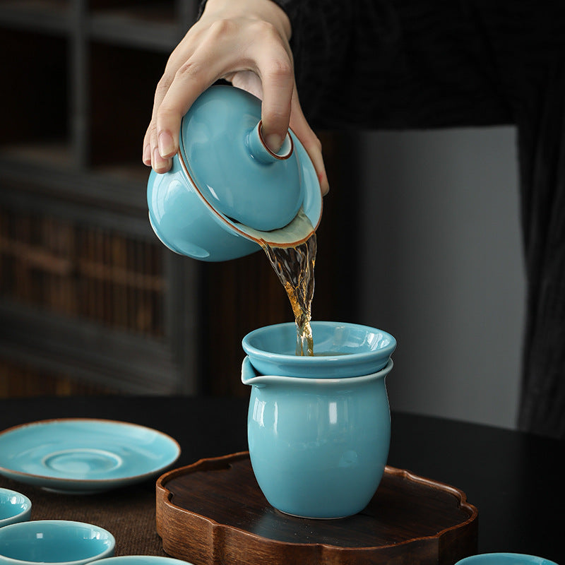 Chinese Ru Kiln Ceramic Tea Set|Chinese Gongfu Tea Set - TeaCeremonyLife