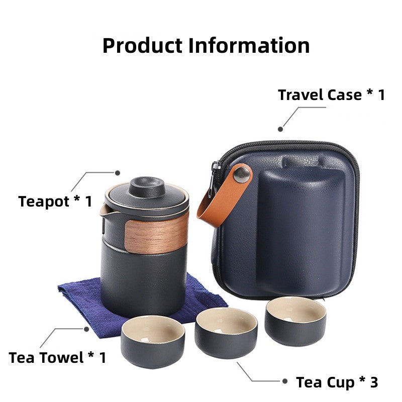 Ceramic Gaiwan Tea Set With 3Cups And Sets 300ml - TeaCeremonyLife