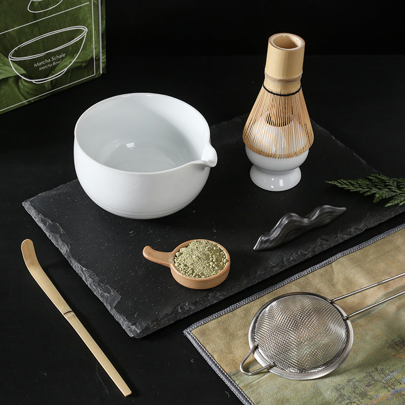 Ceramic Matcha Tea Set with Spout|Japanese Tea Set - TeaCeremonyLife