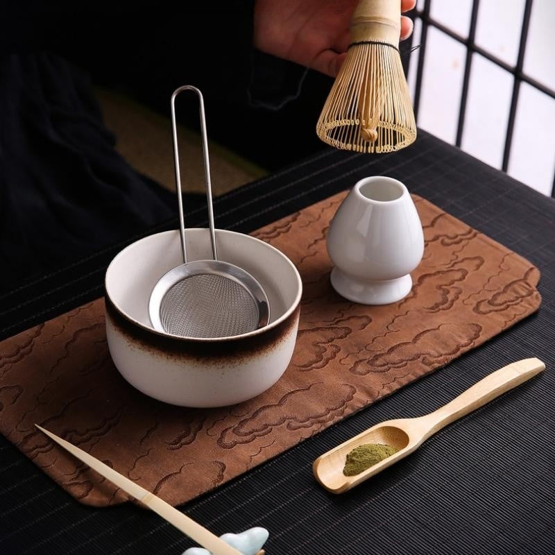 Ceramic Matcha Tea Set With Bamboo Whisk|Matcha Set With Chasen - TeaCeremonyLife