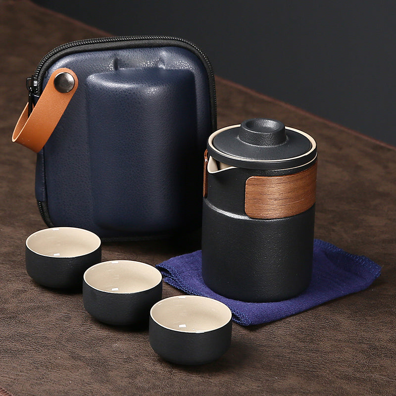 Ceramic Gaiwan Tea Set With 3Cups And Sets 300ml - TeaCeremonyLife