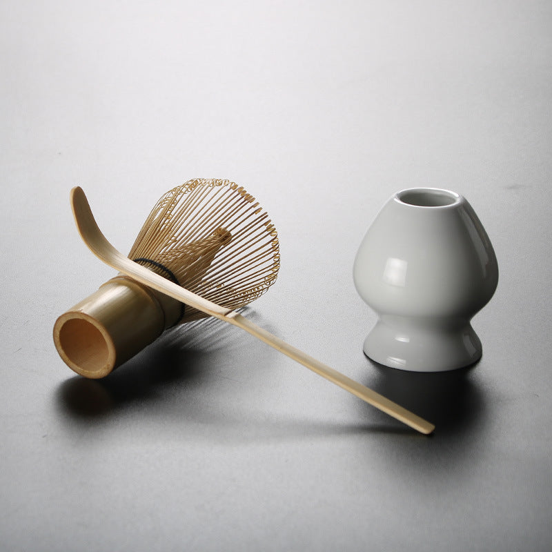 Glass Matcha Set With Bamboo Whisk|Japnese Matcha Tea Set - TeaCeremonyLife