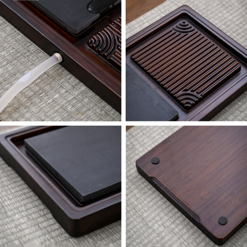 Bamboo Tea Tray with Drainage|Gong Fu Tea Tray - TeaCeremonyLife