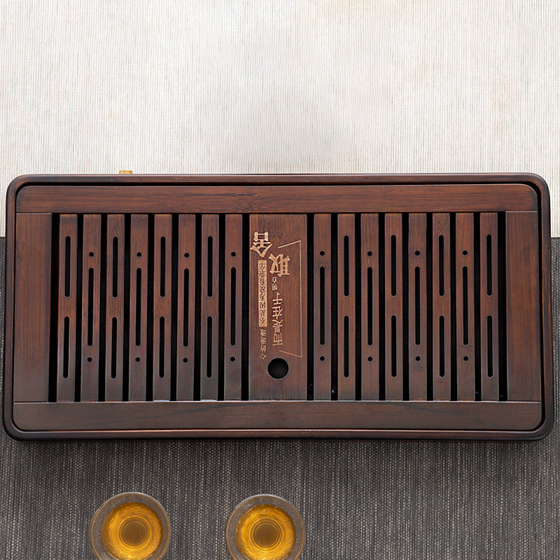 Chinese Bamboo Tea Tray with Drainage|Gong Fu Tea Tray - TeaCeremonyLife