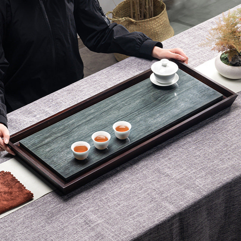 Chinese Wood Tea Tray with Drainage|Gong Fu Tea Tray - TeaCeremonyLife