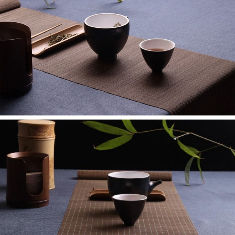 Bamboo Tea Table Mats|Table Cloth|Tea Table Runner|Tea Accessories - TeaCeremonyLife