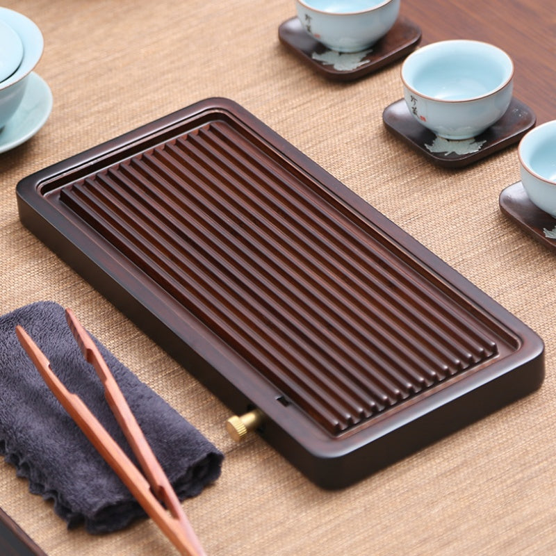 Wood Tea Tray with Drainage|Chinese Gong Fu Tea Tray - TeaCeremonyLife