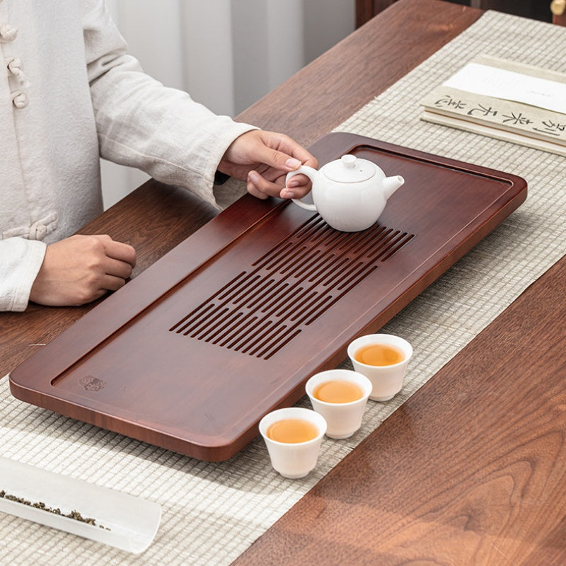 Chinese Wooden Tea Tray with Drainage|Gong Fu Tea Tray - TeaCeremonyLife