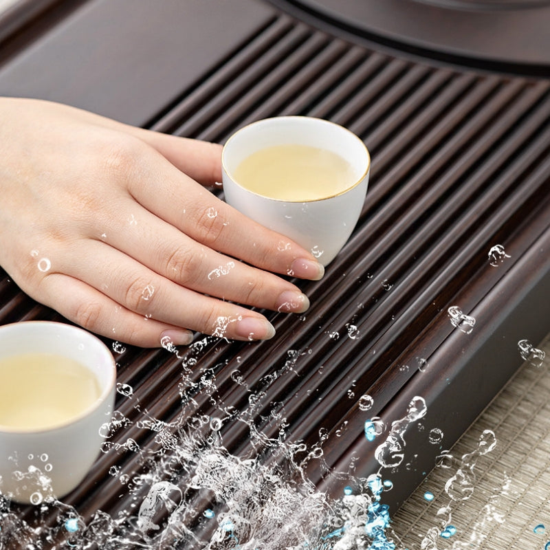 Solid Wooden Tea Tray with Drainage|Gong fu Tea Tray - TeaCeremonyLife