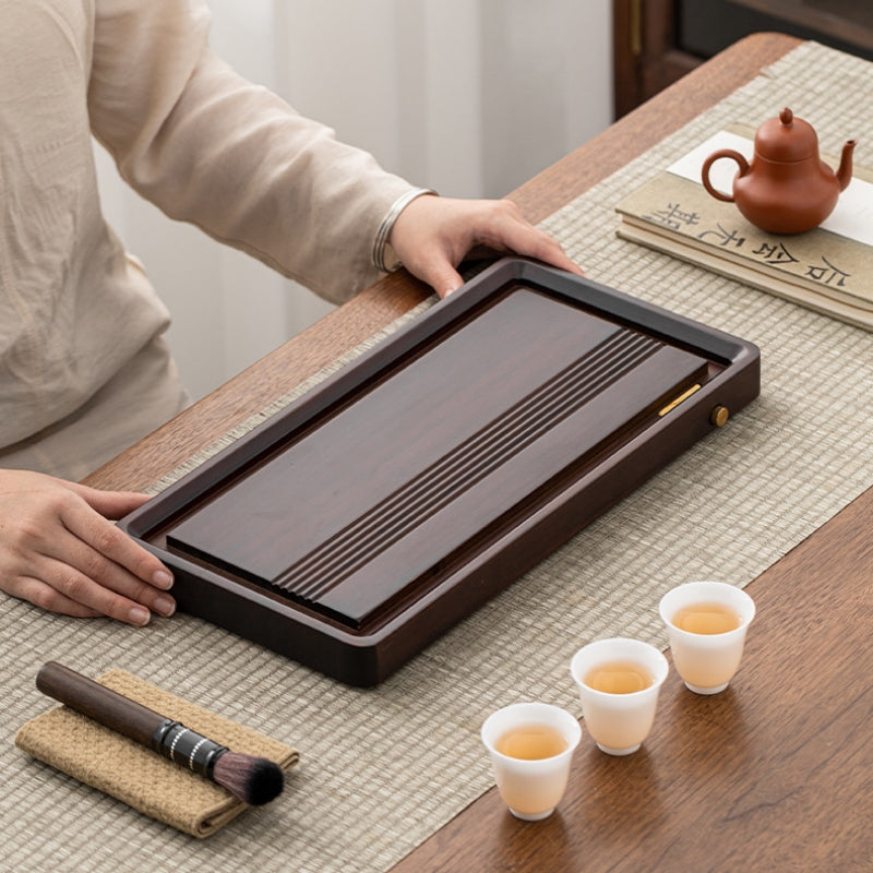 Bamboo Gong Fu Tea Tray with Drainage|China Kung Fu Tea Tray - TeaCeremonyLife