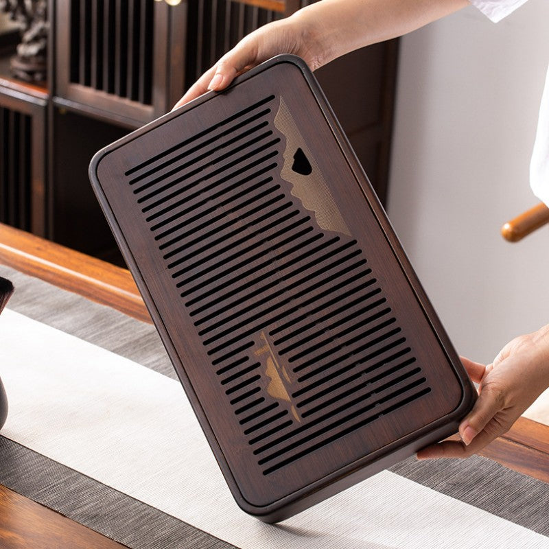 Wooden Tea Tray With Water Storage|Gong Fu Tea Tray|Tea Accessories - TeaCeremonyLife