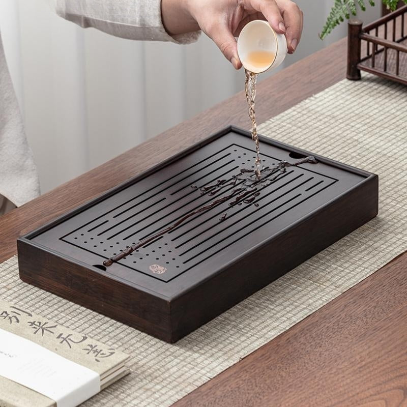 Bamboo Gong Fu Tea Tray with Water Storage - TeaCeremonyLife