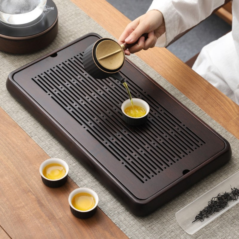 Bamboo Gong Fu Tea Tray|Tea Tray With Drainage - TeaCeremonyLife