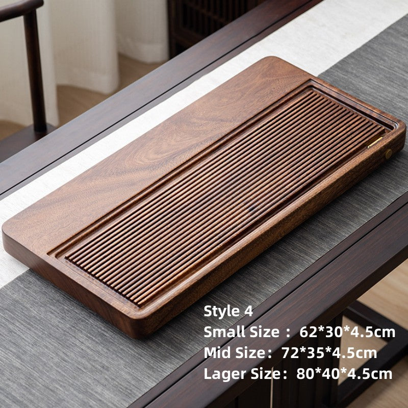 Solid Wood Tea Tray Drainage|Chinese Gong Fu Tea Tray - TeaCeremonyLife