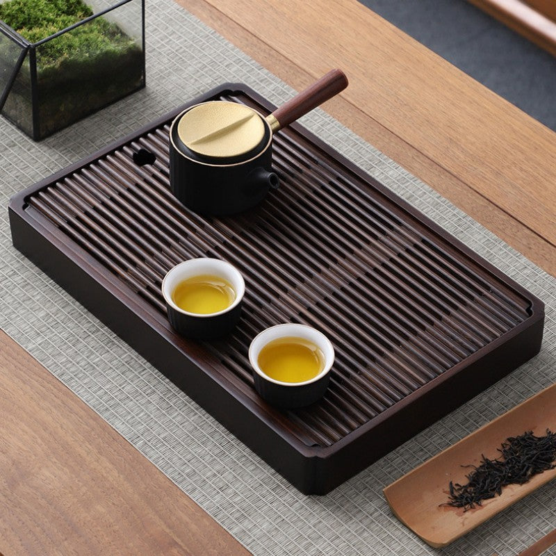 Chinese Wood Tea Tray With Drainage|Gong Fu Tea Table|Tea Ceremony Tray - TeaCeremonyLife