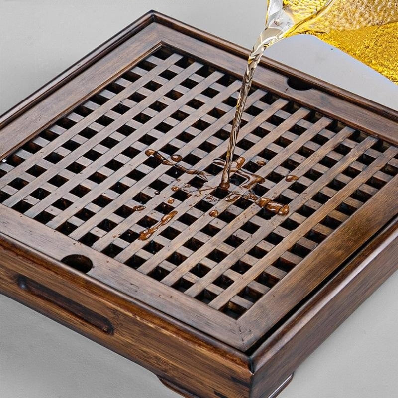 Chinese Bamboo Gong Fu Tea tray With Drainage - TeaCeremonyLife