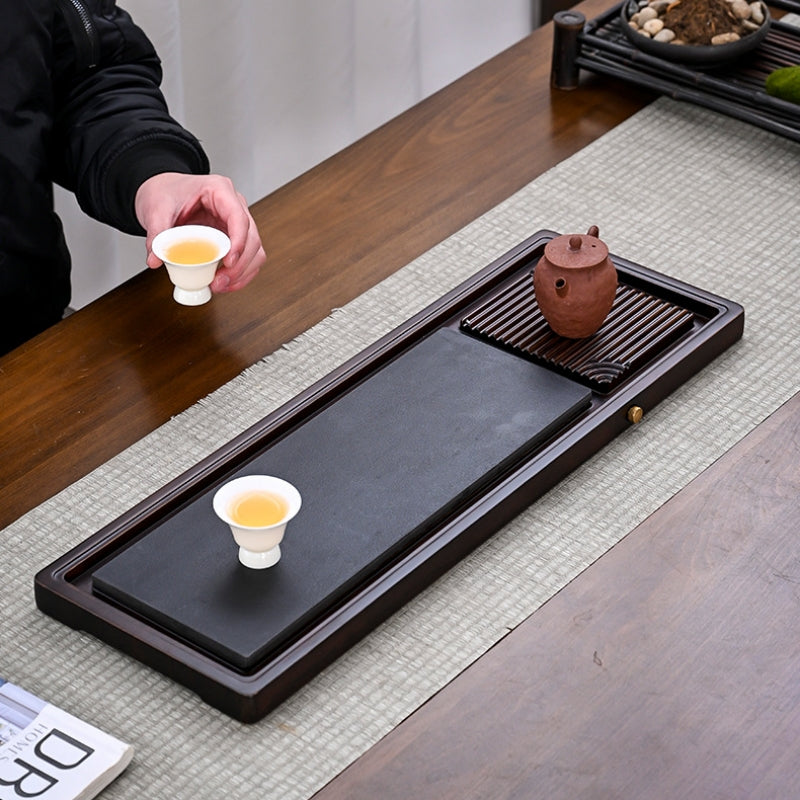 Bamboo Tea Tray with Drainage|Gong Fu Tea Tray - TeaCeremonyLife