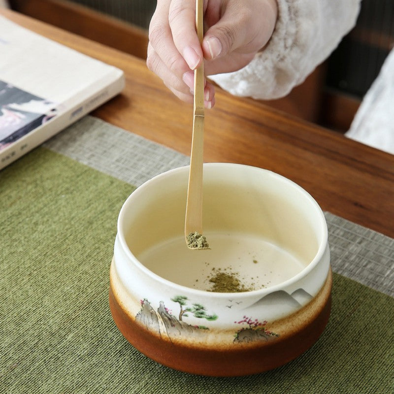 Ceramic Matcha Sets with Bamboo Whisk|Japanese Matcha Tea Set - TeaCeremonyLife