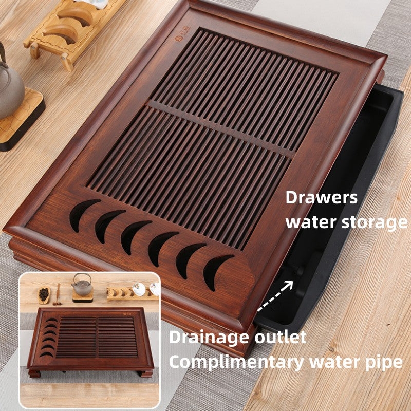 Chinese Wooden Tea Tray with Drainage|Kung Fu Tea Tray - TeaCeremonyLife