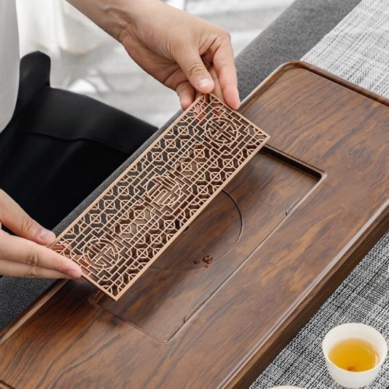 Solid Wooden Tea Tray with Drainage|Gong Fu Tea Tray - TeaCeremonyLife