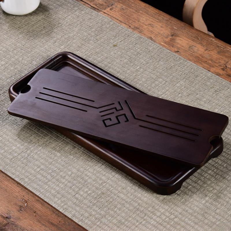 Chinese Wood Gong Fu Tea Tray with Water Storage - TeaCeremonyLife