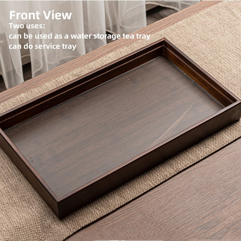 Solid Wood Tea Tray With Water Storage|Gong Fu Tea Tray - TeaCeremonyLife