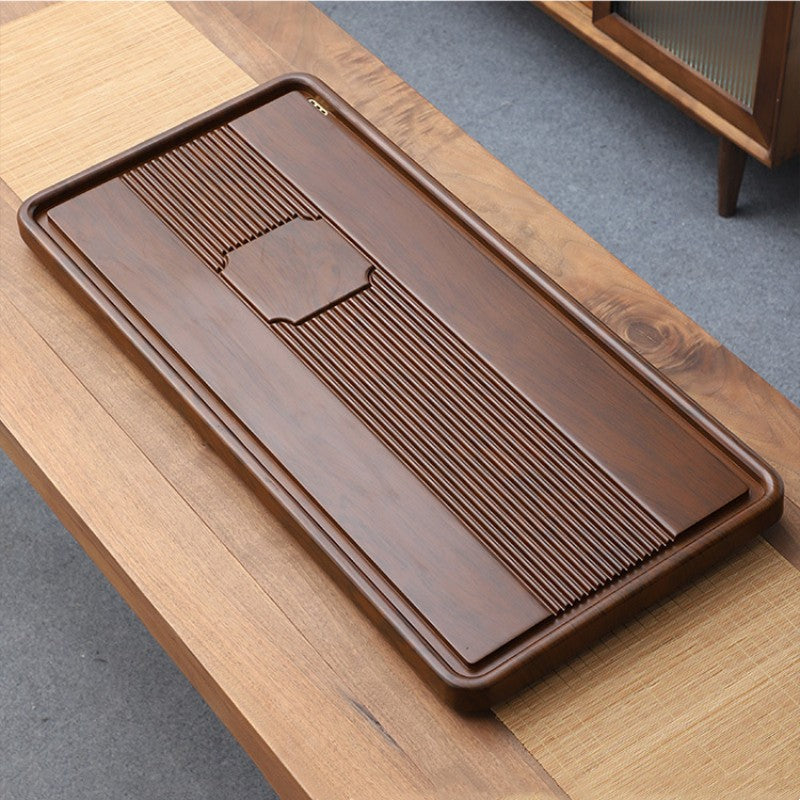 Solid Wooden Tea Tray with Drainage|Gong Fu Tea Tray - TeaCeremonyLife