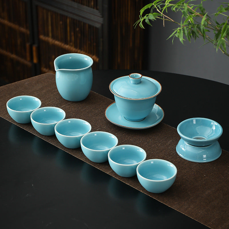 Chinese Ru Kiln Ceramic Tea Set|Chinese Gongfu Tea Set - TeaCeremonyLife