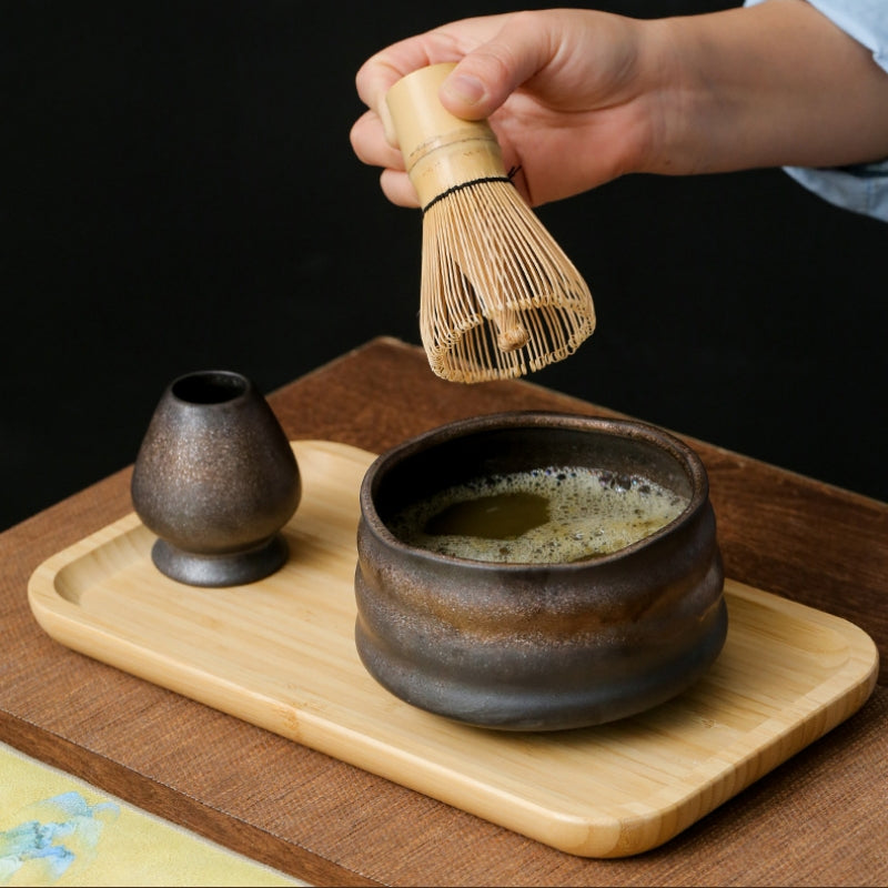 Ceramic Matcha Tea Set with Whisk|Japanese Matcha Bowl Set - TeaCeremonyLife