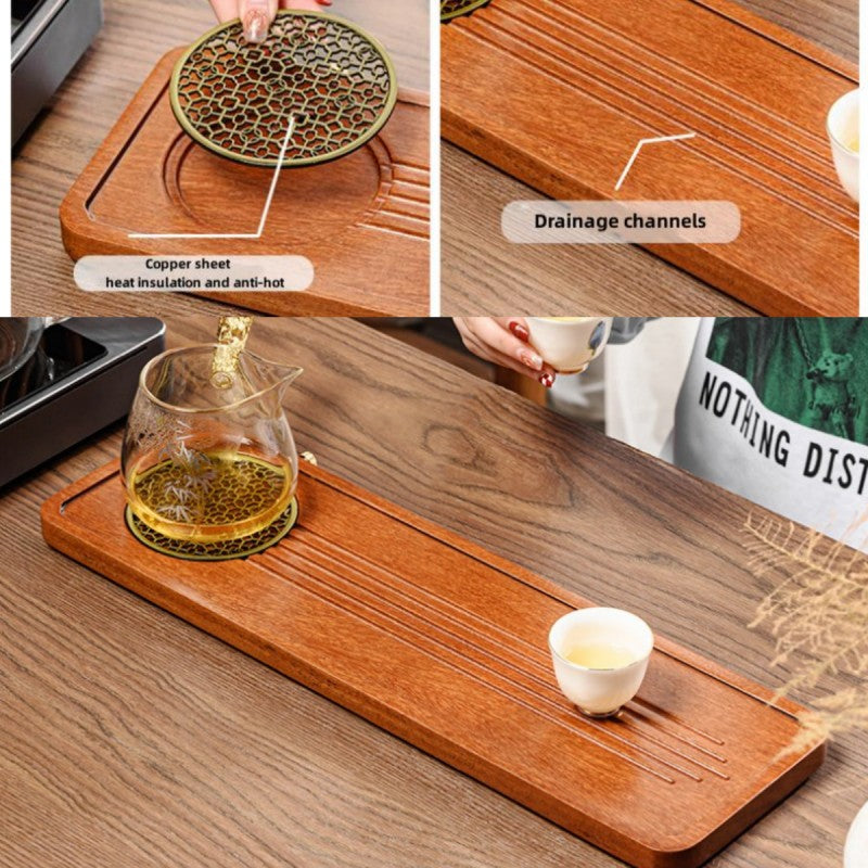 Chinese Tea Tray with Drainage|Kung Fu tea Tray - TeaCeremonyLife