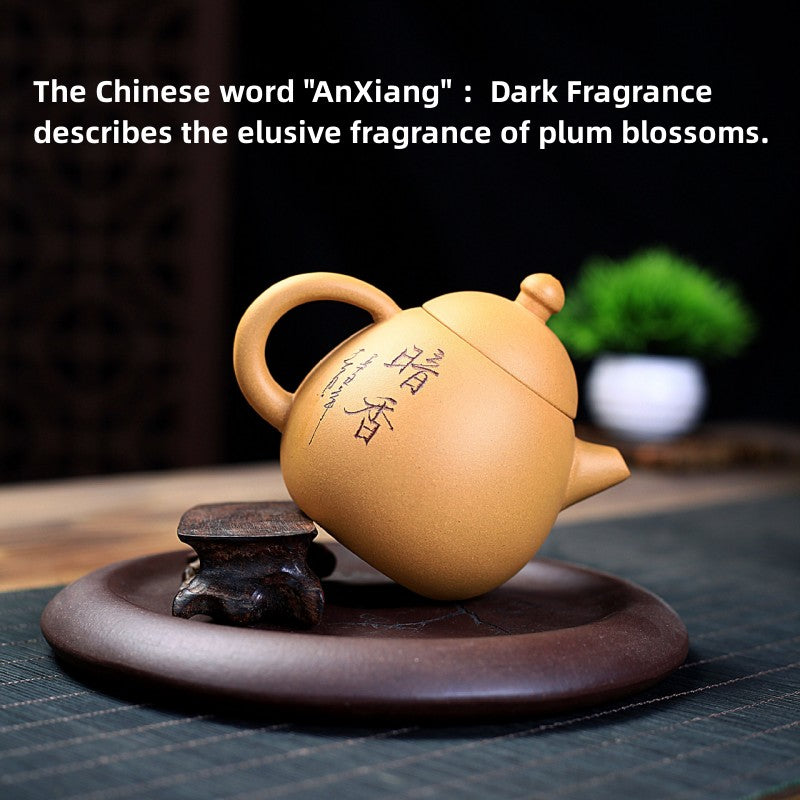 Yellow Clay Plum Blossom Tea Pot|Kung Fu Tea Pot 190ml