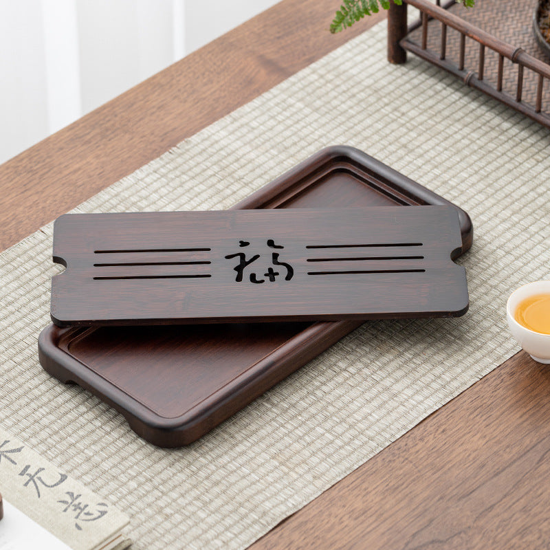 Bamboo Tea Tray with Water Storage|Gong Fu Tea Tray - TeaCeremonyLife