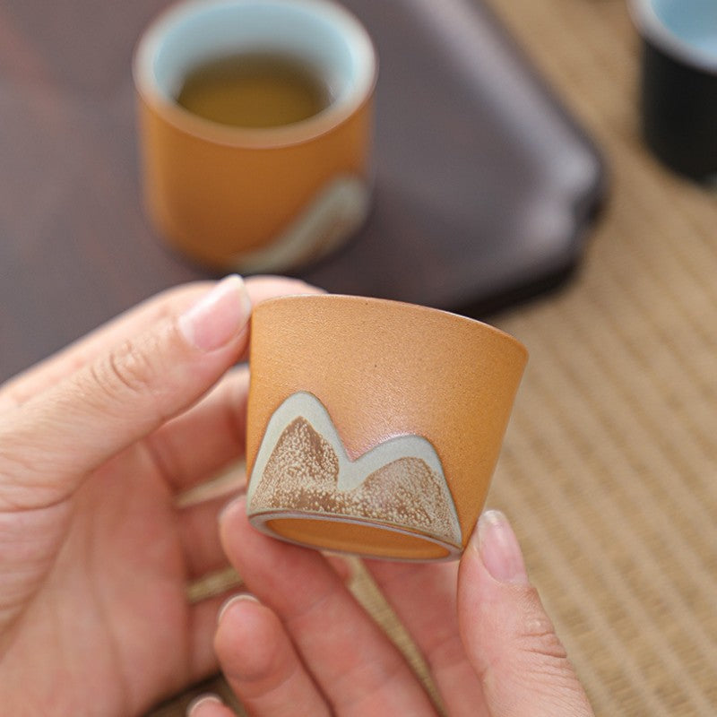 Ceramic Mountain Tea Cups|Espresso Cup 50ml