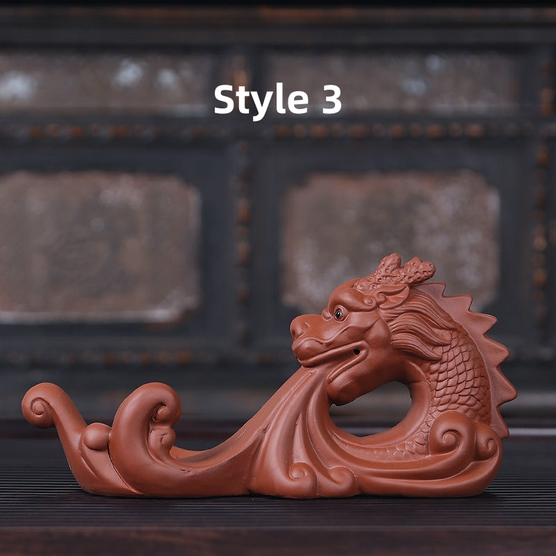 Purple Clay Tea Pet Dragon|Tea Accessories