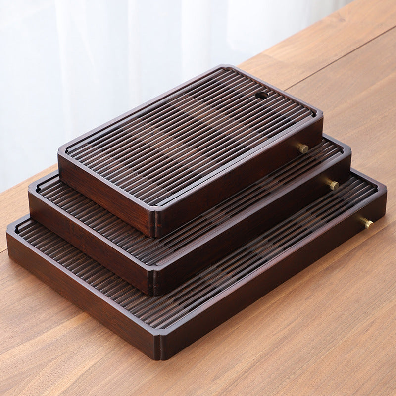 Chinese Wood Tea Tray With Drainage|Gong Fu Tea Table|Tea Ceremony Tray - TeaCeremonyLife