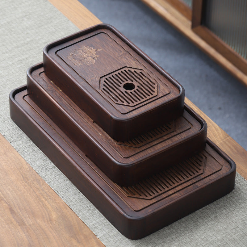 Wood Gong Fu Tea Tray With Water Storage|Chinese Tea Tray - TeaCeremonyLife