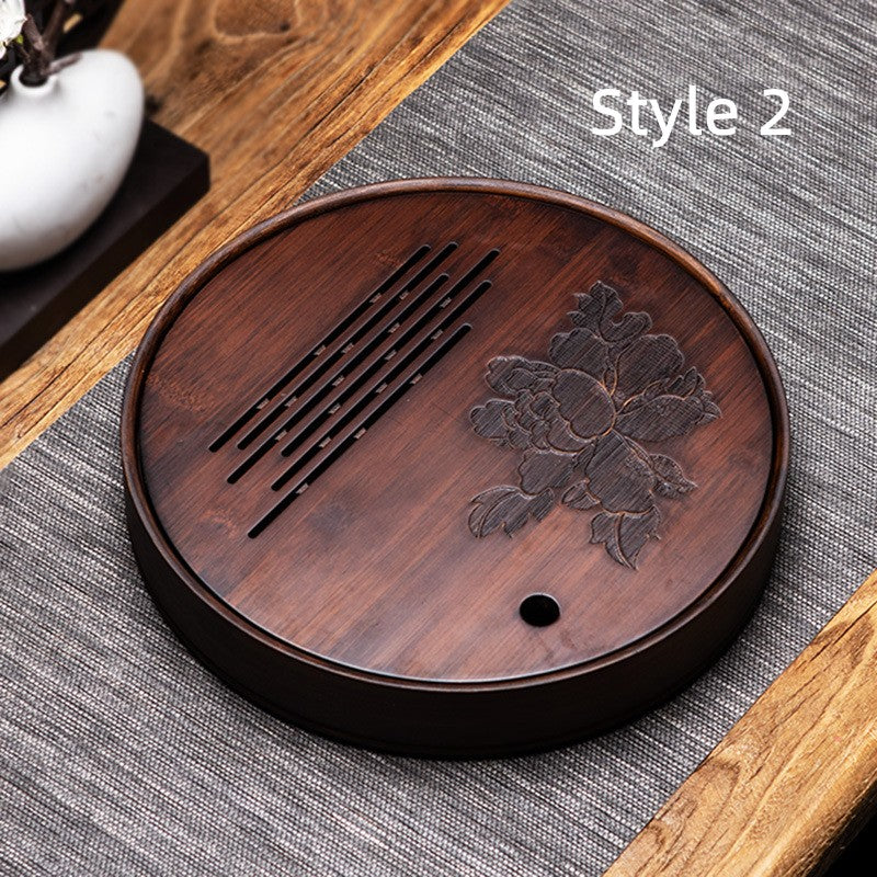 Chinese Wood Tea Tray with Drainage|Gong Fu Tea Tray - TeaCeremonyLife