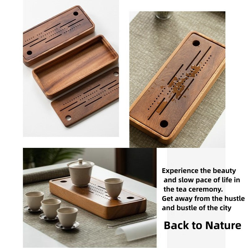 Chinese Solid Wood Tea Tray|Kung Fu Tea Tray - TeaCeremonyLife