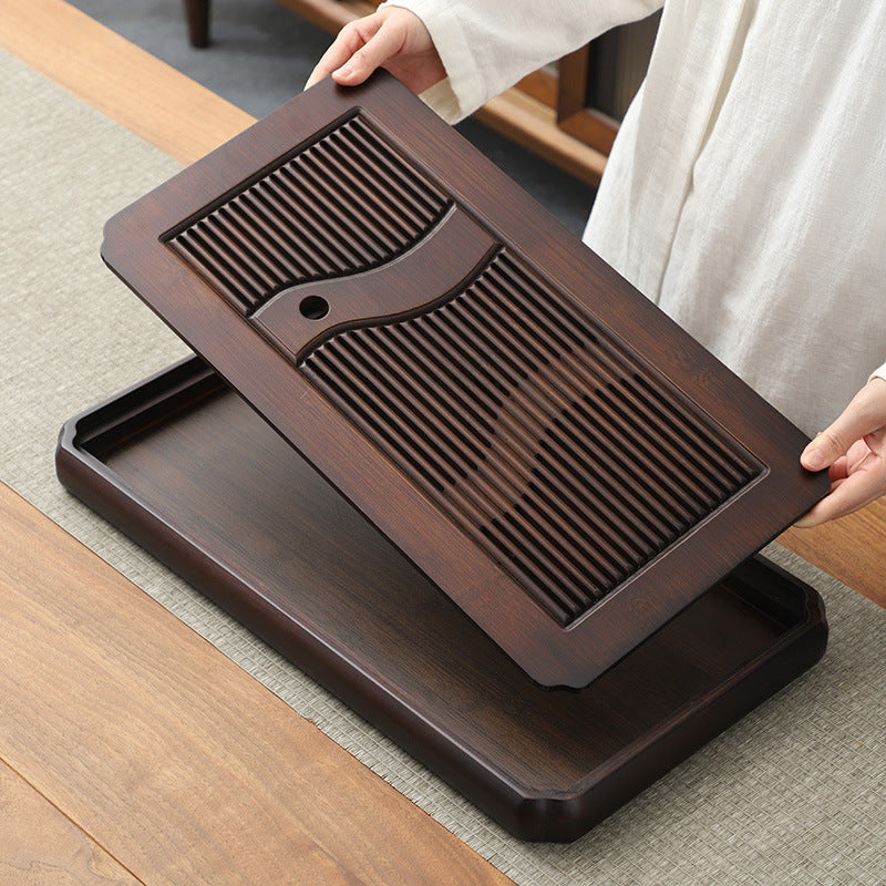 Bamboo Gong Fu Tea Tray With Drainage - TeaCeremonyLife