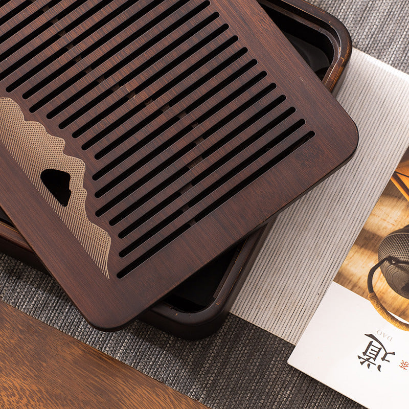 Wooden Tea Tray With Water Storage|Gong Fu Tea Tray|Tea Accessories - TeaCeremonyLife