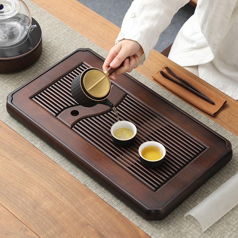 Bamboo Gong Fu Tea Tray With Drainage - TeaCeremonyLife