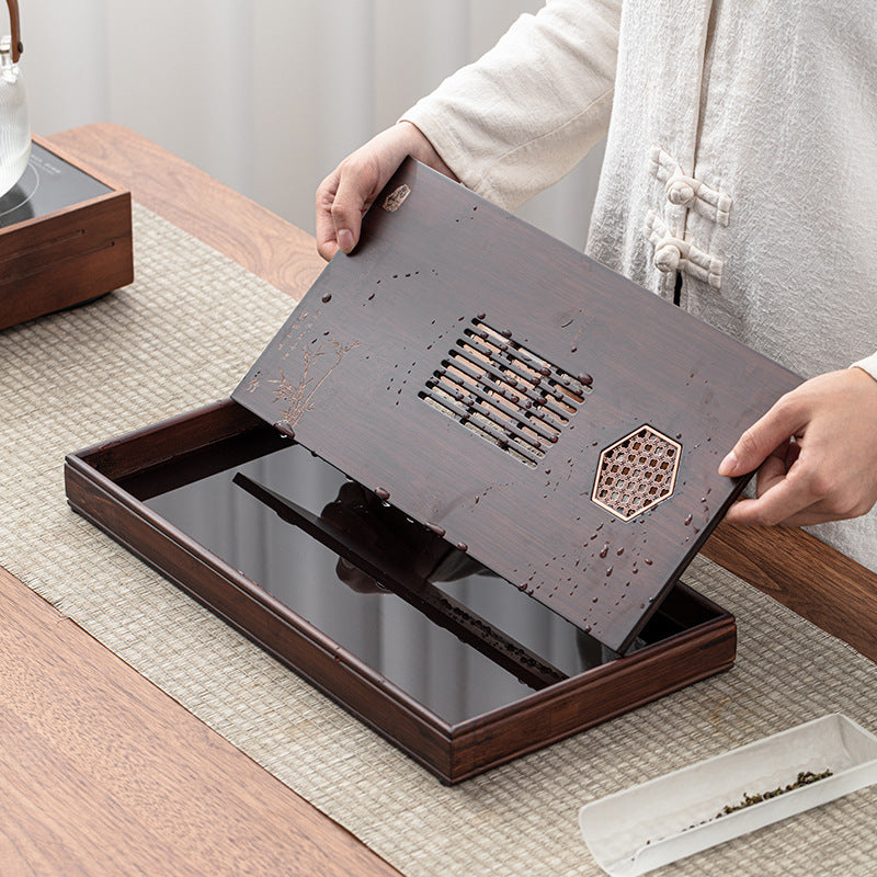 Bamboo Gong Fu Tea Tray with Water Storage|Tea Ceremony Tray - TeaCeremonyLife