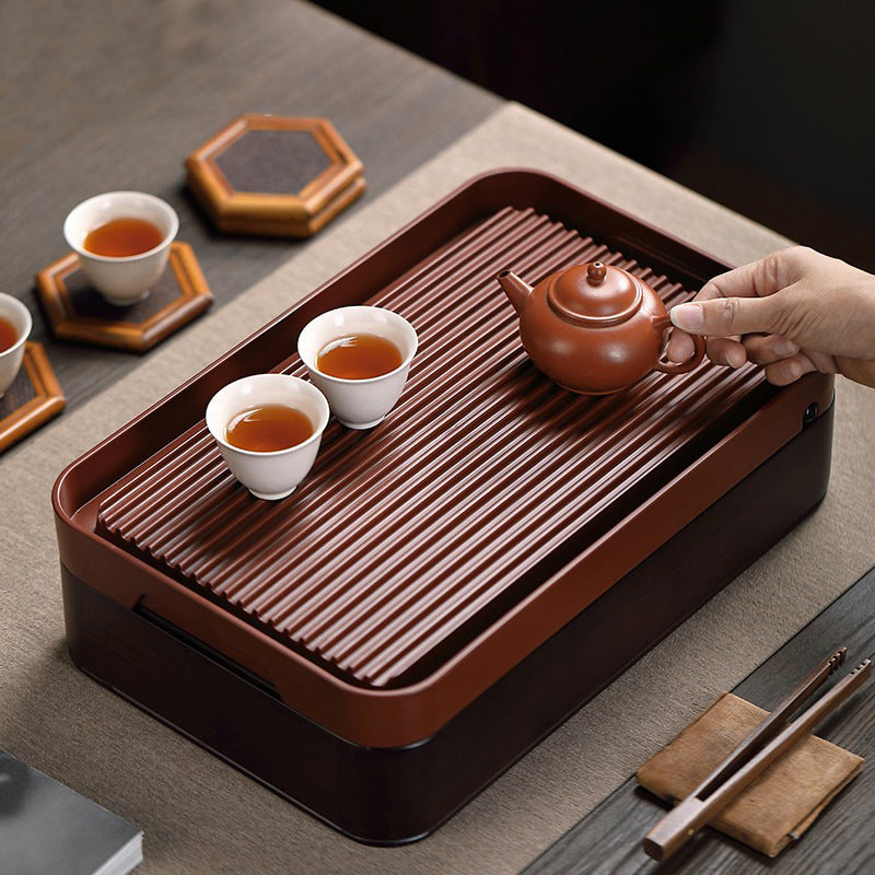 Chinese Gongfu Tea Tray With Storage Tray - TeaCeremonyLife